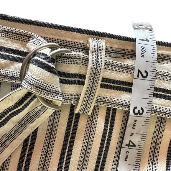 Kenneth Cole Striped Pants Women's Size 6 Black and off White Straight Leg !! - Picture 10 of 14